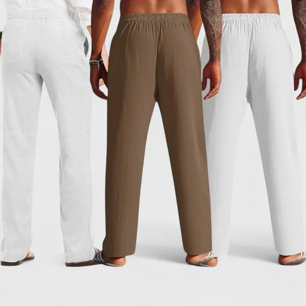 Combo_Of_3_Linen_Loose_Fit_Men_Pant_White_Brown_And_Light_Gray_50362