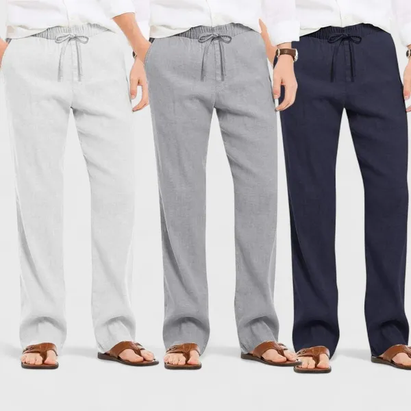 Combo_Of_3_Linen_Loose_Fit_Men_Pant_Navy_Blue_Gray_And_Light_Gray_50364