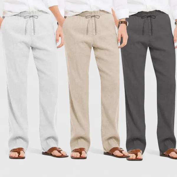 Combo_Of_3_Linen_Loose_Fit_Men_Pant_Dark_Gray_Light_Beige_And_Light_Gray_50370