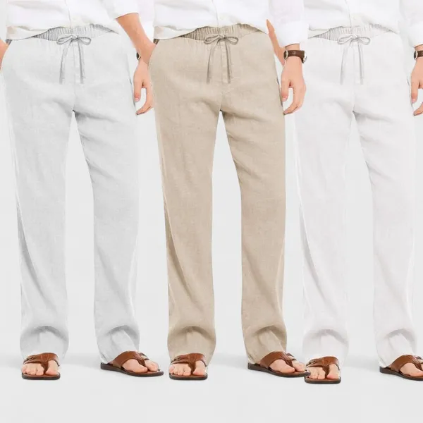Combo_Of_3_Linen_Loose_Fit_Men_Pant_White_Light_Beige_And_Light_Gray_50371