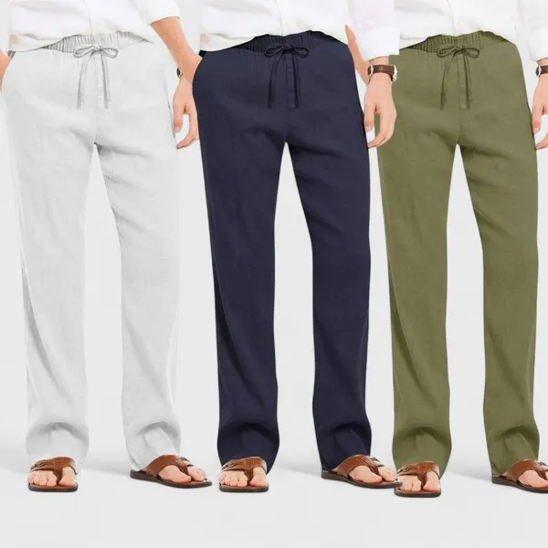 Combo_Of_3_Linen_Loose_Fit_Men_Pant_Olive_Green_Navy_Blue_And_Light_Gray_50372
