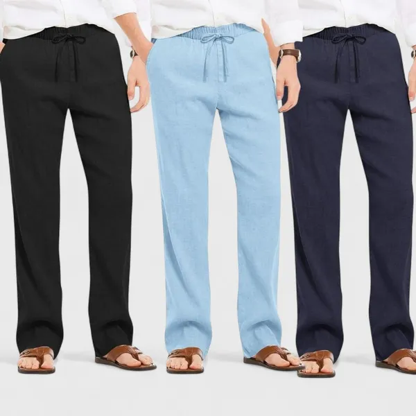 Combo_Of_3_Linen_Loose_Fit_Men_Pant_Navy_Blue_Blue_And_Black_50381