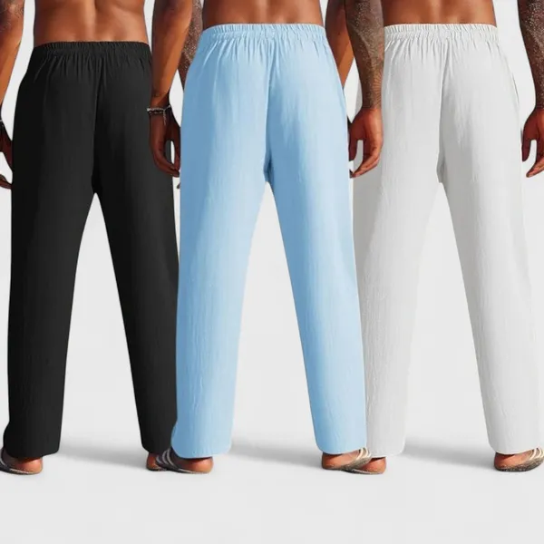 Combo_Of_3_Linen_Loose_Fit_Men_Pant_White_Blue_And_Black_50384