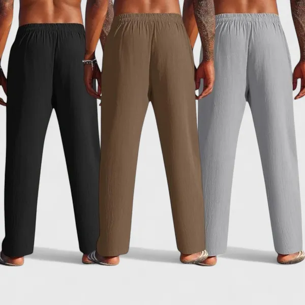 Combo_Of_3_Linen_Loose_Fit_Men_Pant_Gray_Brown_And_Black_50385