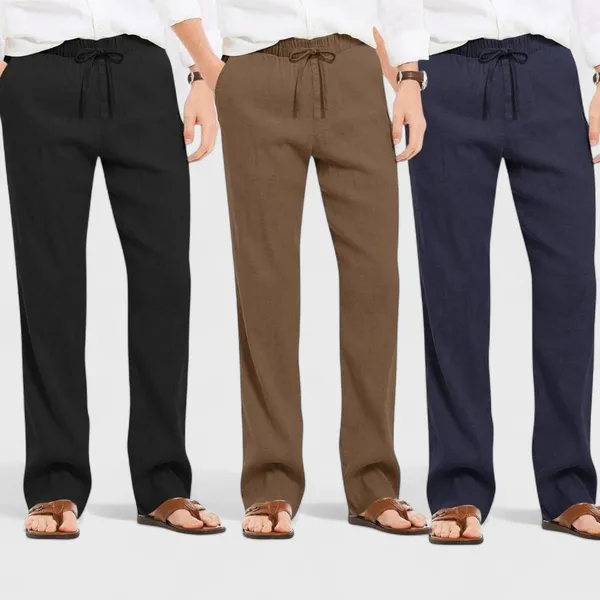 Combo_Of_3_Linen_Loose_Fit_Men_Pant_Navy_Blue_Brown_And_Black_50387