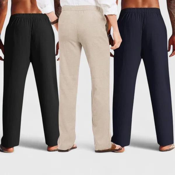 Combo_Of_3_Linen_Loose_Fit_Men_Pant_Navy_Blue_Light_Beige_And_Black_50396