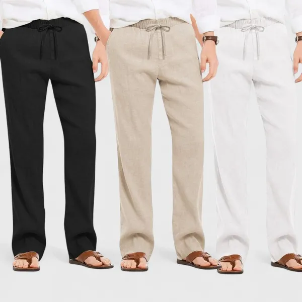 Combo_Of_3_Linen_Loose_Fit_Men_Pant_White_Light_Beige_And_Black_50399