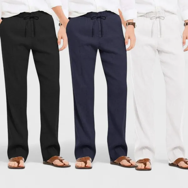 Combo_Of_3_Linen_Loose_Fit_Men_Pant_White_Navy_Blue_And_Black_50402