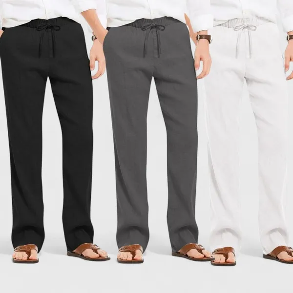 Combo_Of_3_Linen_Loose_Fit_Men_Pant_White_Dark_Gray_And_Black_50405