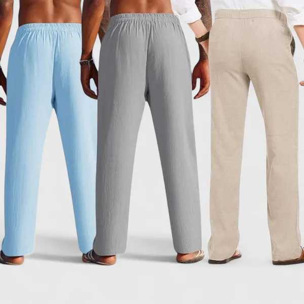 Combo_Of_3_Linen_Loose_Fit_Men_Pant_Light_Beige_Gray_And_Blue_50412