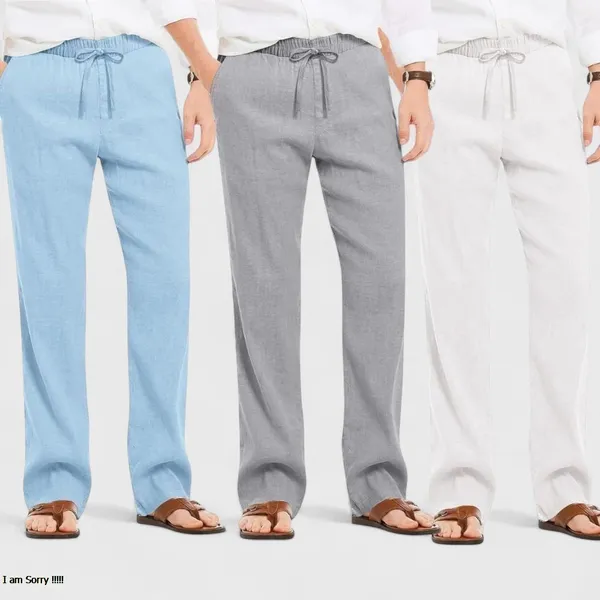 Combo_Of_3_Linen_Loose_Fit_Men_Pant_White_Gray_And_Blue_50416