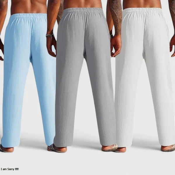 Combo_Of_3_Linen_Loose_Fit_Men_Pant_White_Gray_And_Blue_50416