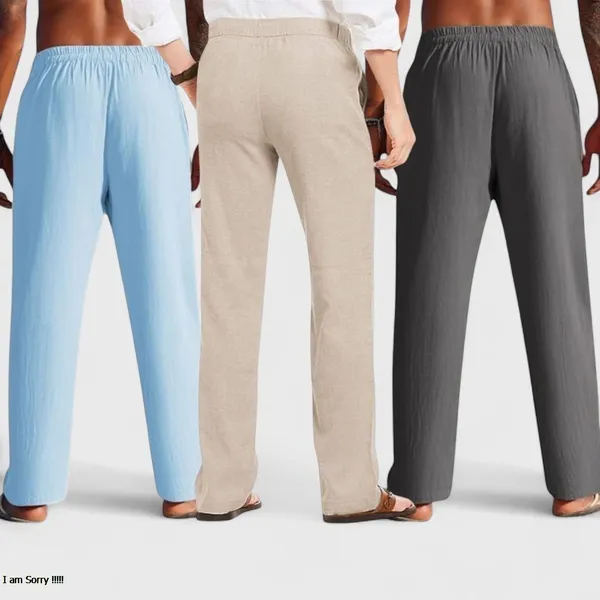 Combo_Of_3_Linen_Loose_Fit_Men_Pant_Dark_Gray_Light_Beige_And_Blue_50419