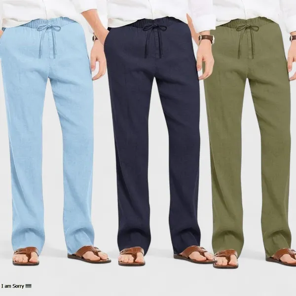 Combo_Of_3_Linen_Loose_Fit_Men_Pant_Olive_Green_Navy_Blue_And_Blue_50421