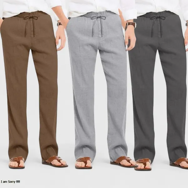 Combo_Of_3_Linen_Loose_Fit_Men_Pant_Dark_Gray_Gray_And_Brown_50430