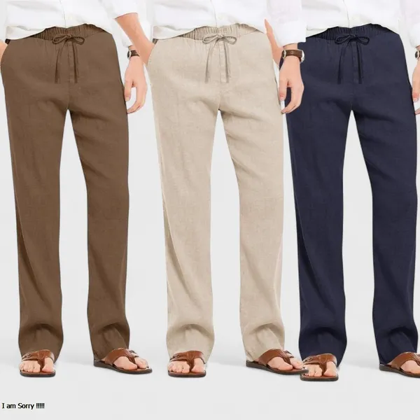 Combo_Of_3_Linen_Loose_Fit_Men_Pant_Navy_Blue_Light_Beige_And_Brown_50432