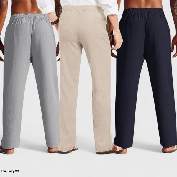 Combo_Of_3_Linen_Loose_Fit_Men_Pant_Navy_Blue_Light_Beige_And_Gray_50442