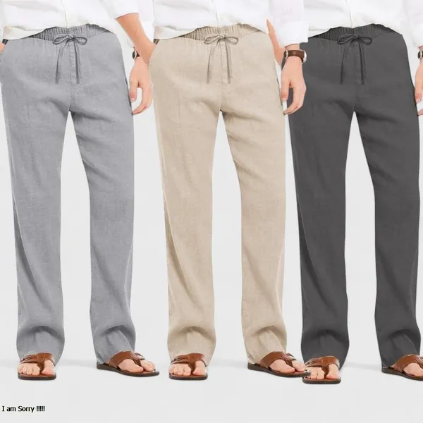 Combo_Of_3_Linen_Loose_Fit_Men_Pant_Dark_Gray_Light_Beige_And_Gray_50444