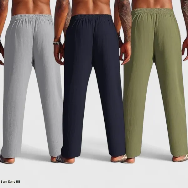 Combo_Of_3_Linen_Loose_Fit_Men_Pant_Olive_Green_Navy_Blue_And_Gray_50446