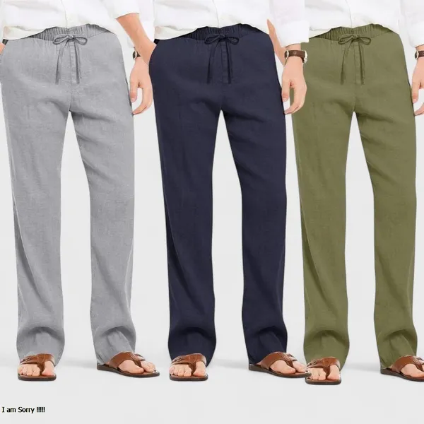 Combo_Of_3_Linen_Loose_Fit_Men_Pant_Olive_Green_Navy_Blue_And_Gray_50446
