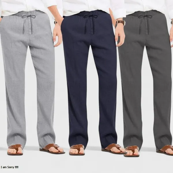 Combo_Of_3_Linen_Loose_Fit_Men_Pant_Dark_Gray_Navy_Blue_And_Gray_50447