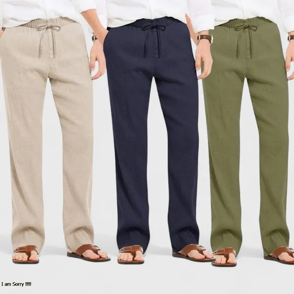 Combo_Of_3_Linen_Loose_Fit_Men_Pant_Olive_Green_Navy_Blue_And_Light_Beige_50452