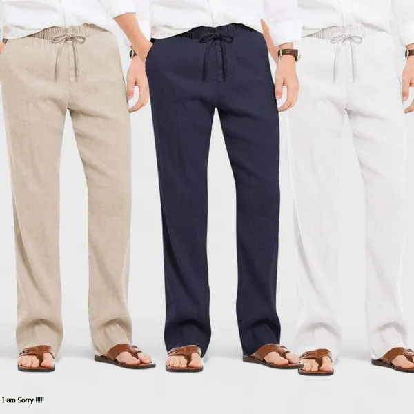Combo_Of_3_Linen_Loose_Fit_Men_Pant_White_Navy_Blue_And_Light_Beige_50454