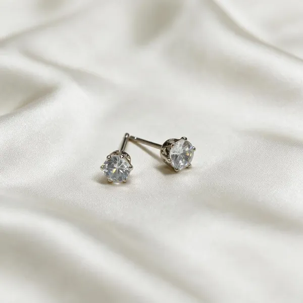 Silver-Tone_Round_Stud_Earrings_for_Women