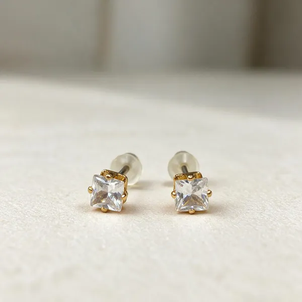 Gold_Tone_Square_Stud_Earrings_for_Women