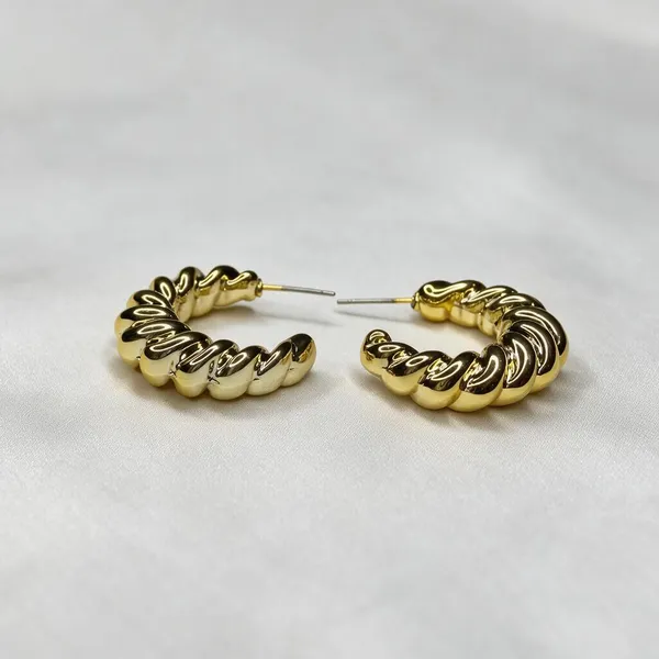 Gold_Tone_Textured_Hoop_Earrings_for_Women