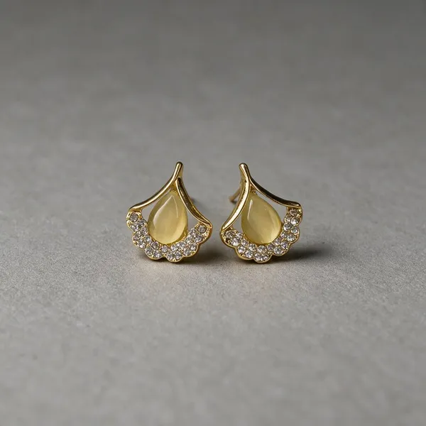 Gold_Tone_Teardrop_Earrings_for_Women