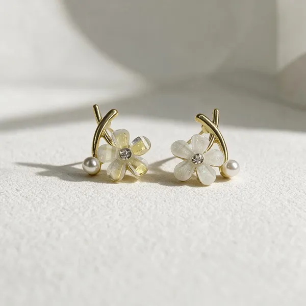 Gold_Tone_Pearl_Floral_Stud_Earrings_for_Women
