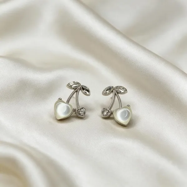 Silver_Tone_Cherry_Pearl_Drop_Earrings_for_Women