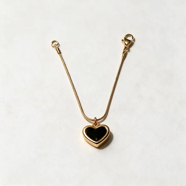 Gold-Tone_Chain_Necklace_With_Black_Oval_Pendant