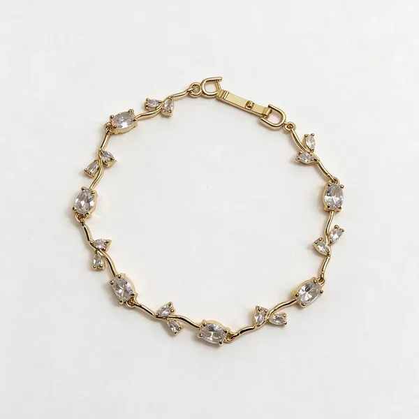 Gold_Tone_Floral_Stone_Bracelet_for_Women