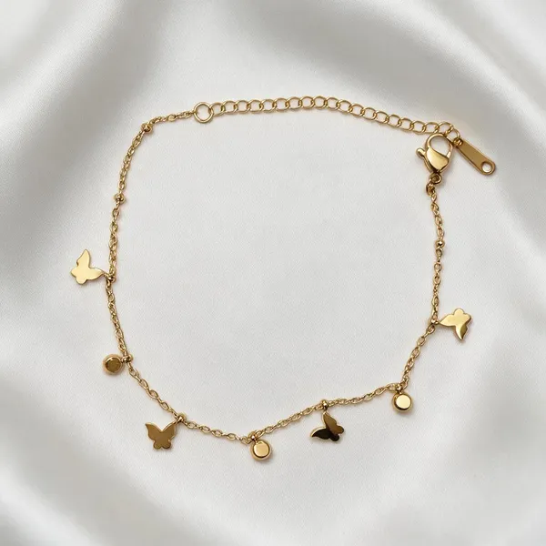 Gold-Coloured_Butterfly_Charm_Anklet_for_Women