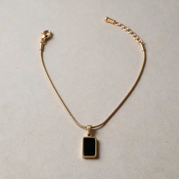 Gold_Tone_Black_Rectangle_Pendant_Necklace_for_All
