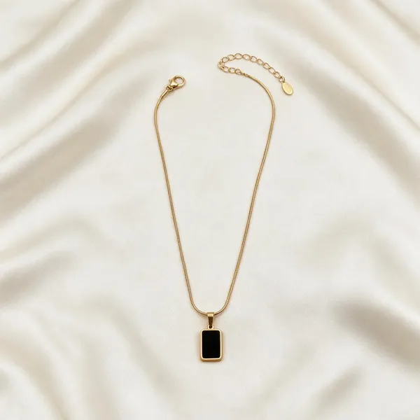 Gold_Tone_Black_Rectangle_Pendant_Necklace_for_All