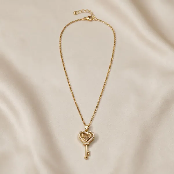 Gold_Tone_Heart_Key_Pendant_Necklace_for_Women