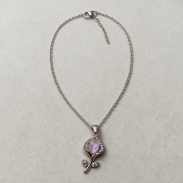 Silver_Tone_Floral_Pendant_Necklace_for_Women