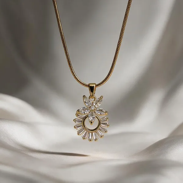 Gold-Tone_Floral_Pendant_Necklace_for_Women