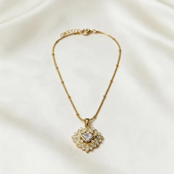 Gold_Tone_Floral_Pendant_Necklace_for_Women