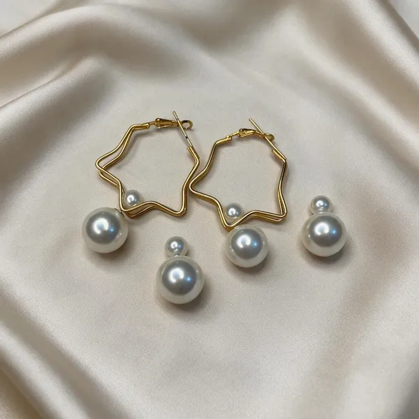 Gold-Tone_Metal_Star_Hoop_Earring_Set_for_Women