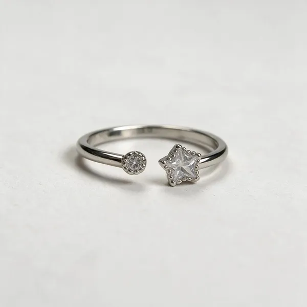 Silver_Tone_Floral_Open_Ring_for_Women