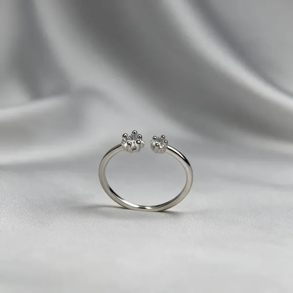 Silver-Tone_Floral_Open_Ring_for_Women