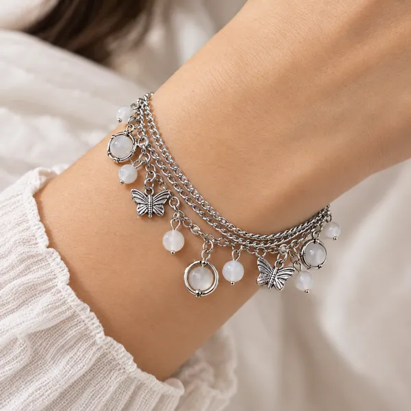 Silver_Tone_Butterfly_Layered_Bracelet_for_Women