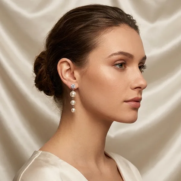 White_Pearl_Beaded_Earrings_Set_For_Women