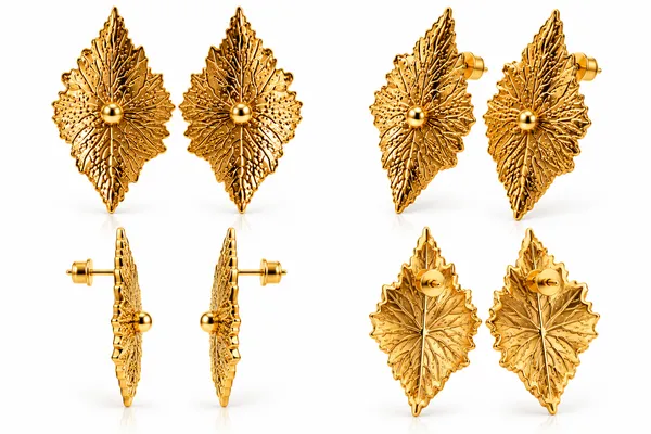Golden_Leaf_Embossed_Statement_Earrings_for_Women's_