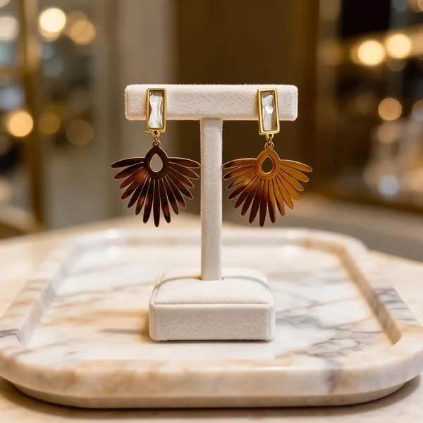 Gold_Metal_Alloy_Fan_Pendant_Rectangle_Drop_Earrings_For_Women
