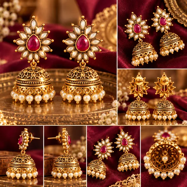 Royal_Ruby_Red_Stone_Pearl_Drop_Jhumka_Earrings